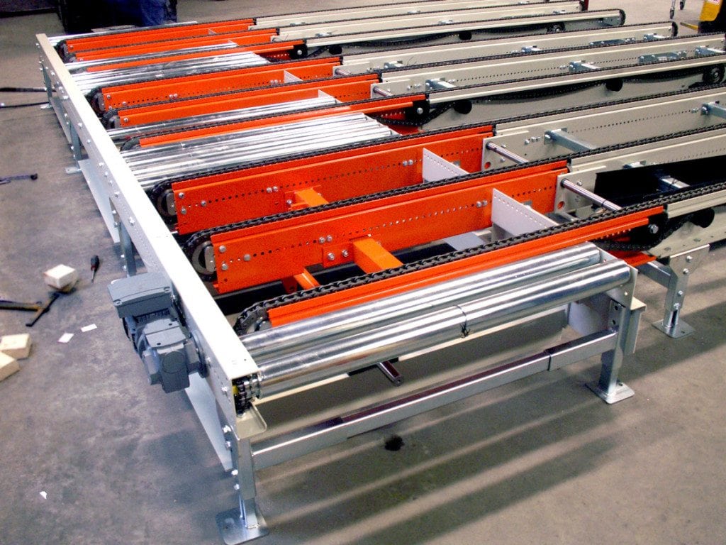 MH Modules PA1500 Chain Conveyor With Tiltable End