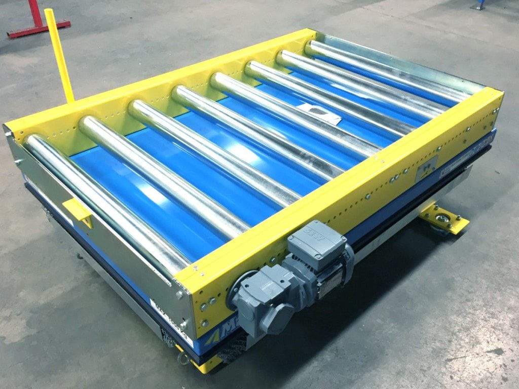 MH Modules PA1500 Manual Pivot Roller Conveyor With Lift Table