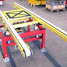 MH Modules KRT100 Lifting And Lowering Cog Belt Conveyor With Lift And Rotate Device